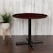 Flash Furniture Round 35.5" W, 35.5" L, 30" H, Laminate Top, Red GC-M-BLK-15-MHG-GG - alternate 1